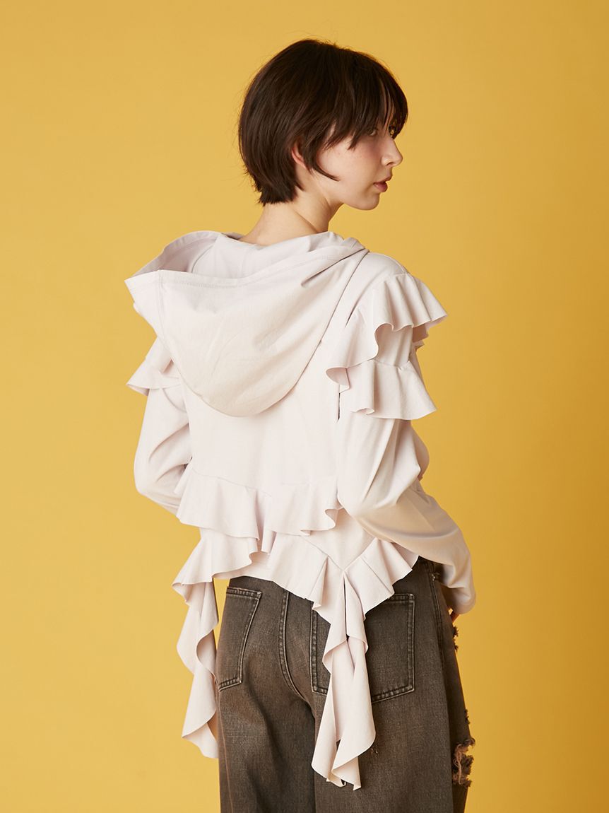 FURFUR「【UVカット】フリルパーカー」|パーカー|