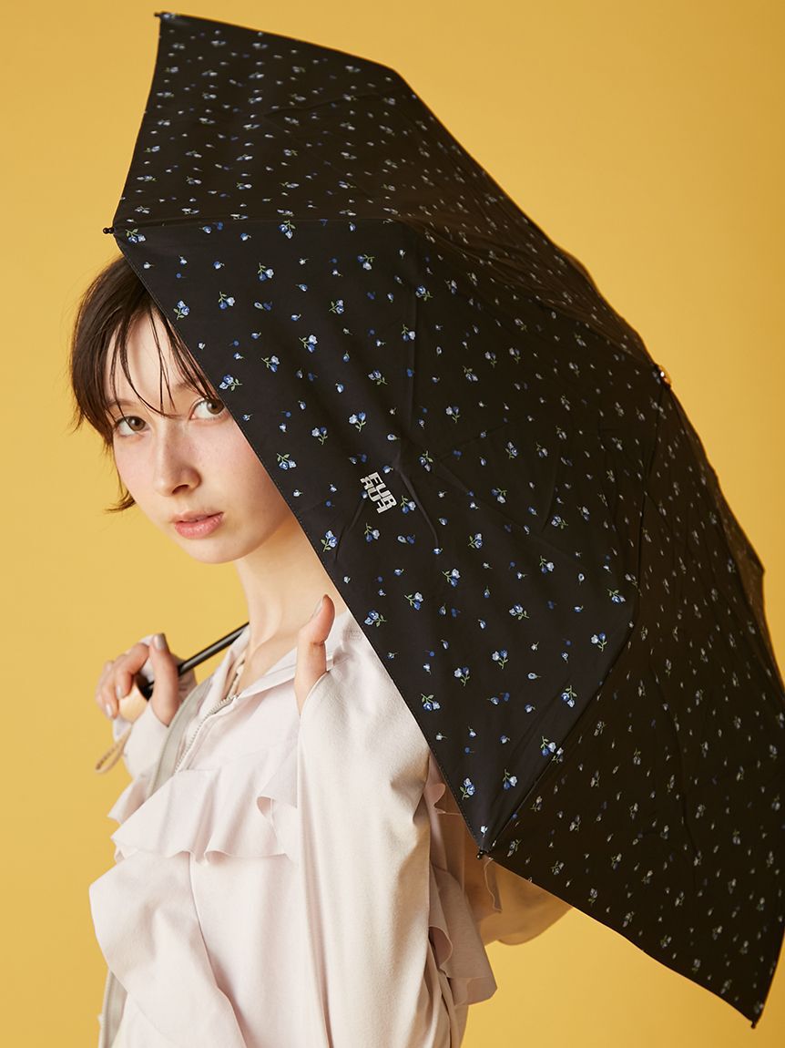 FURFUR「【FURFUR&times;PROTECT U】晴雨兼用折り畳み日傘 (ドット柄・小花柄）」|傘|