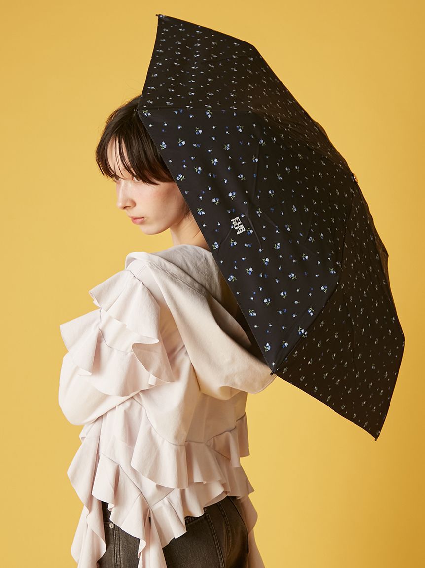 FURFUR「【FURFUR&times;PROTECT U】晴雨兼用折り畳み日傘 (ドット柄・小花柄）」|傘|