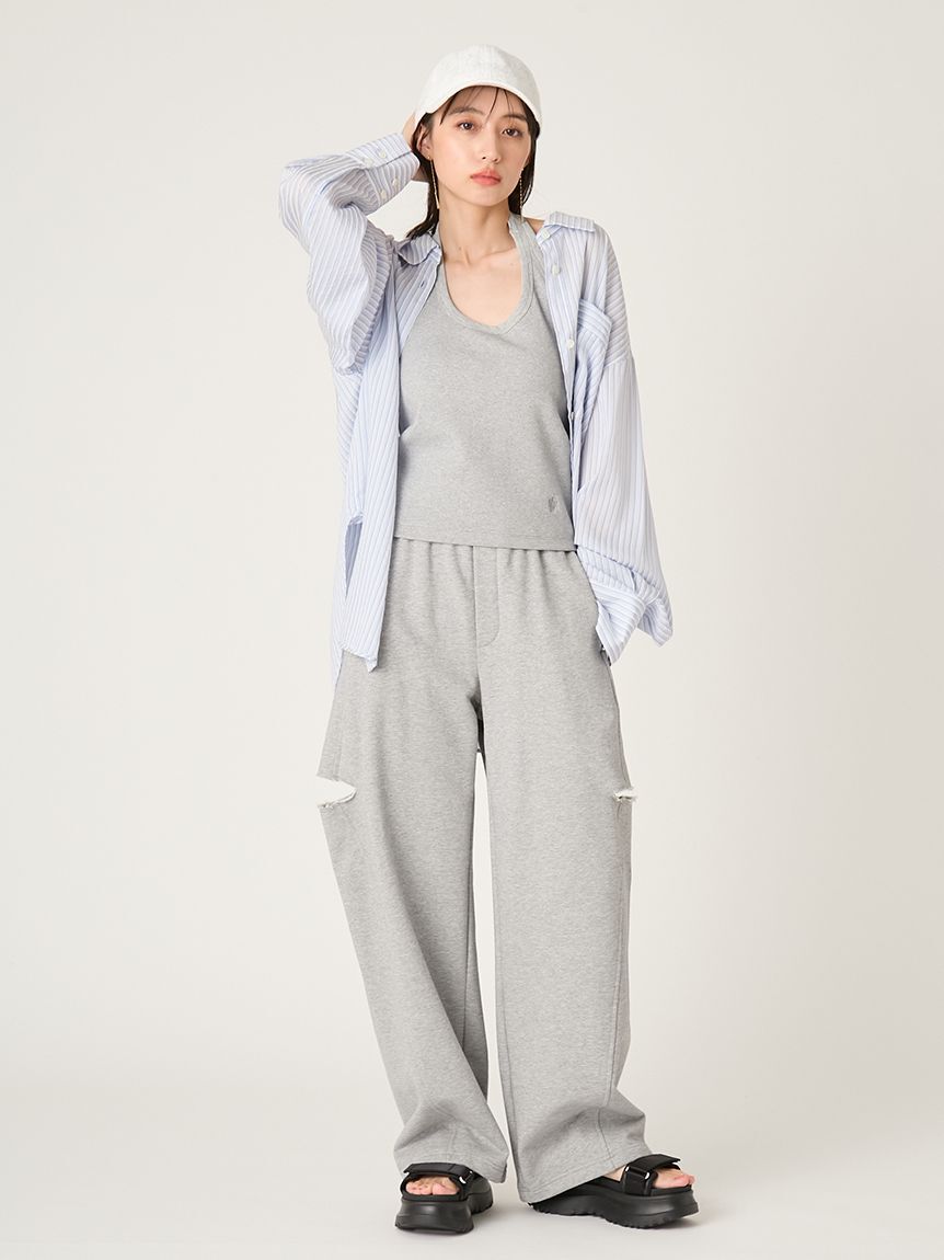 FRAY I.D「バックオープンホルターカップインタンク」|タンクトップ|