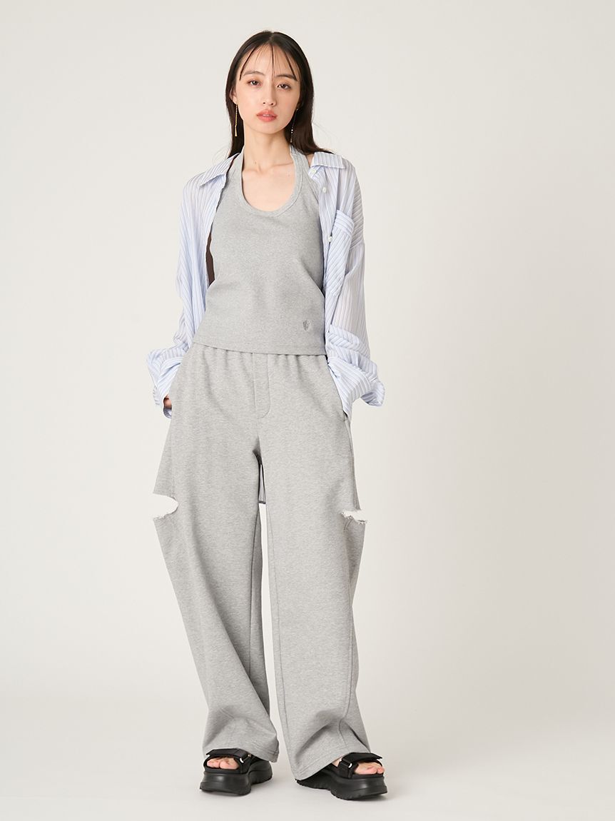 FRAY I.D「バックオープンホルターカップインタンク」|タンクトップ|