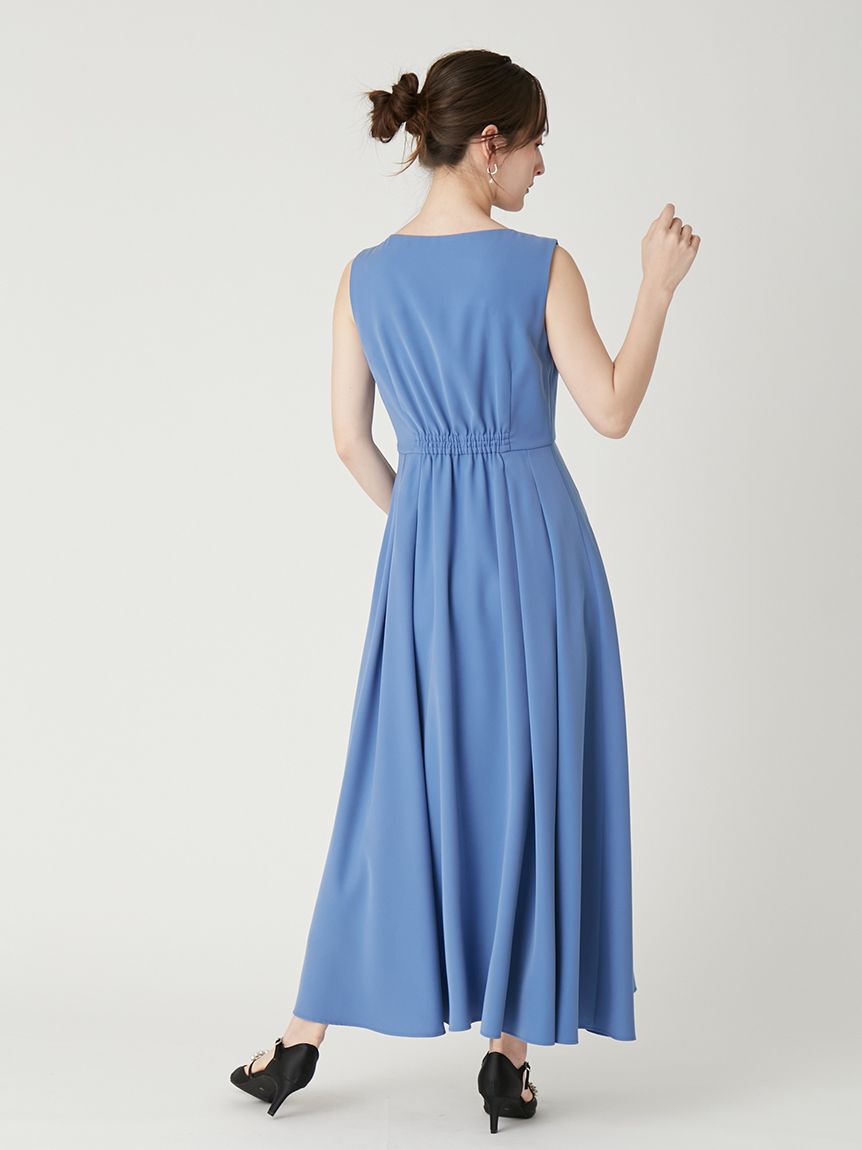 FRAY I.D「キーネックタックフレアドレス」|ドレス|