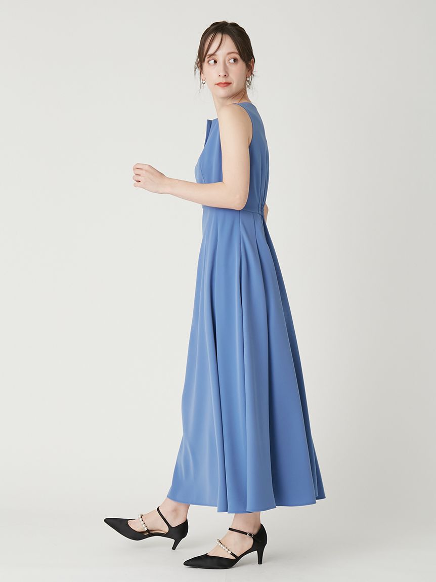 FRAY I.D「キーネックタックフレアドレス」|ドレス|