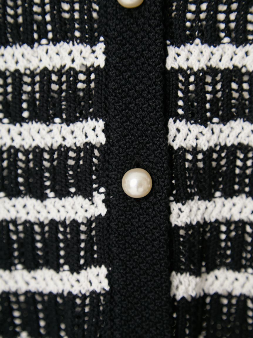 FRAY I.D「クロシェクルーネックカーディガン」|カーディガン|