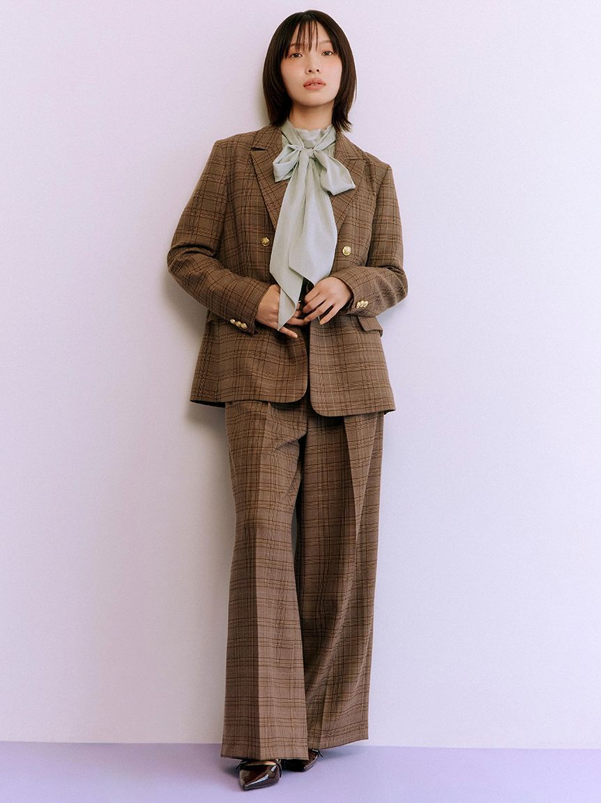 LILY BROWN「【WEB限定カラー】ドレープボウタイシフォンブラウス」|シャツ・ブラウス|