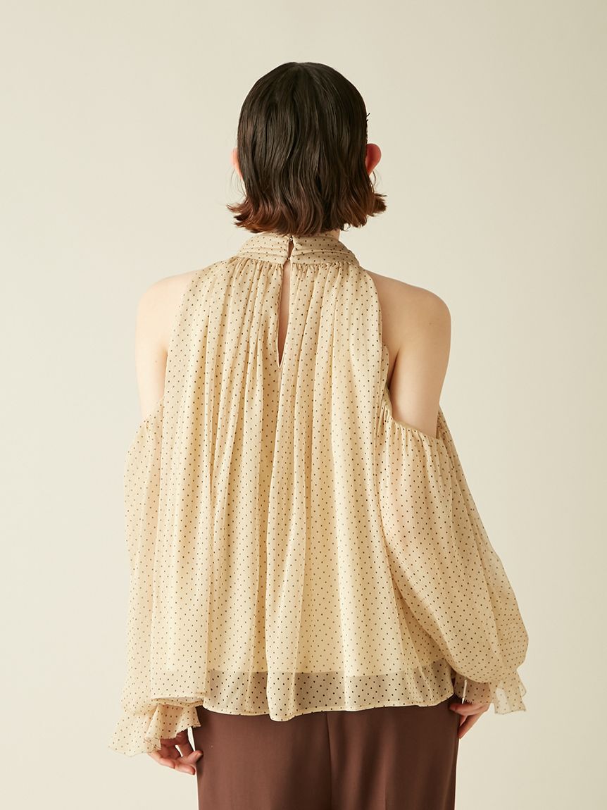 LILY BROWN「【WEB限定カラー】ドレープボウタイシフォンブラウス」|シャツ・ブラウス|