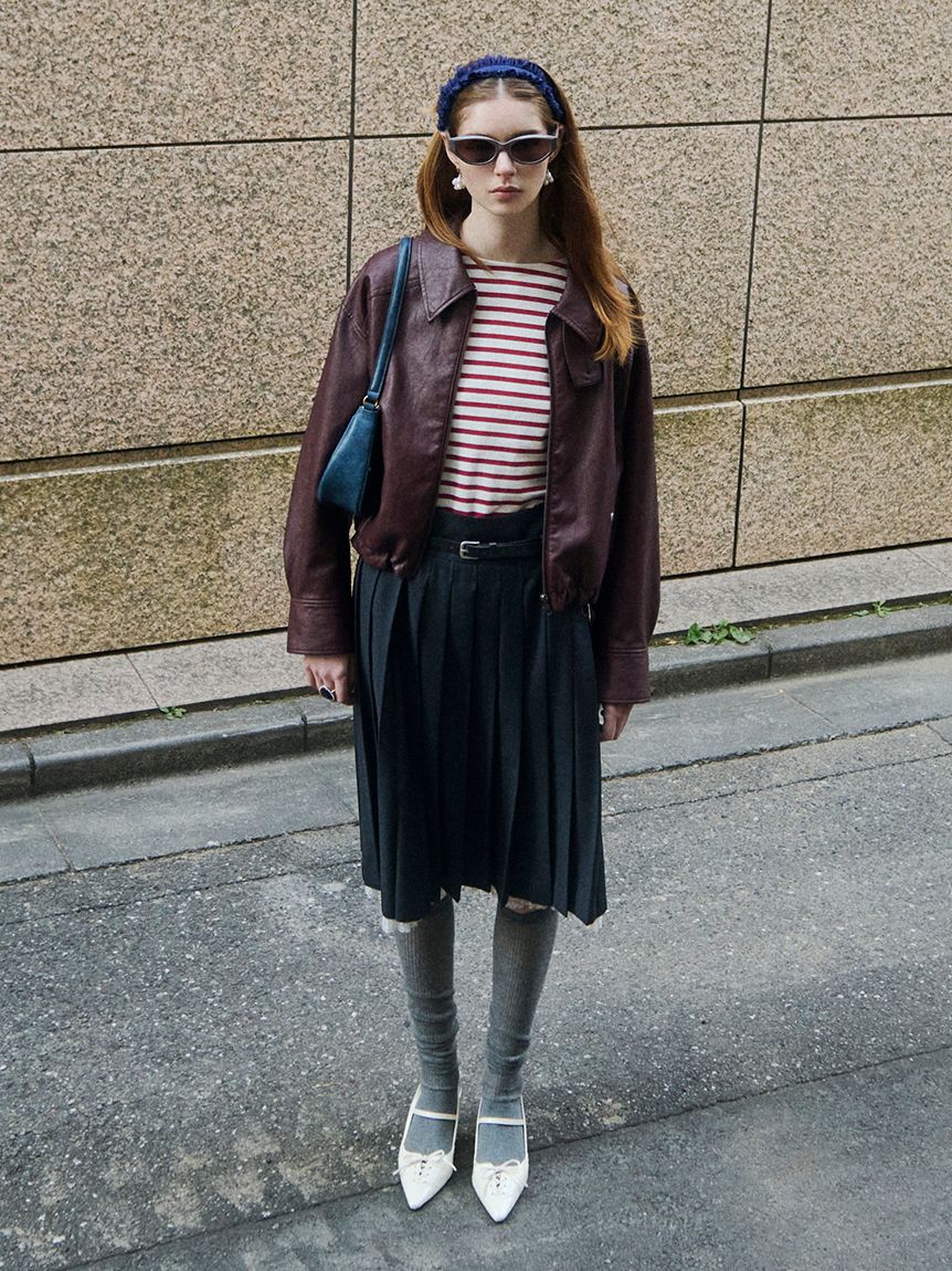 LILY BROWN「フレンチボーダーカットチュニック」|チュニック|