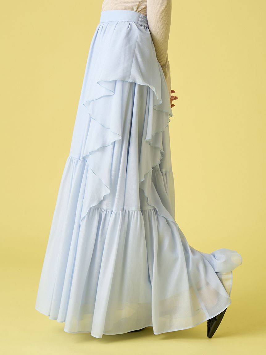 LILY BROWN「シアーカスケードボリュームスカート」|スカート|