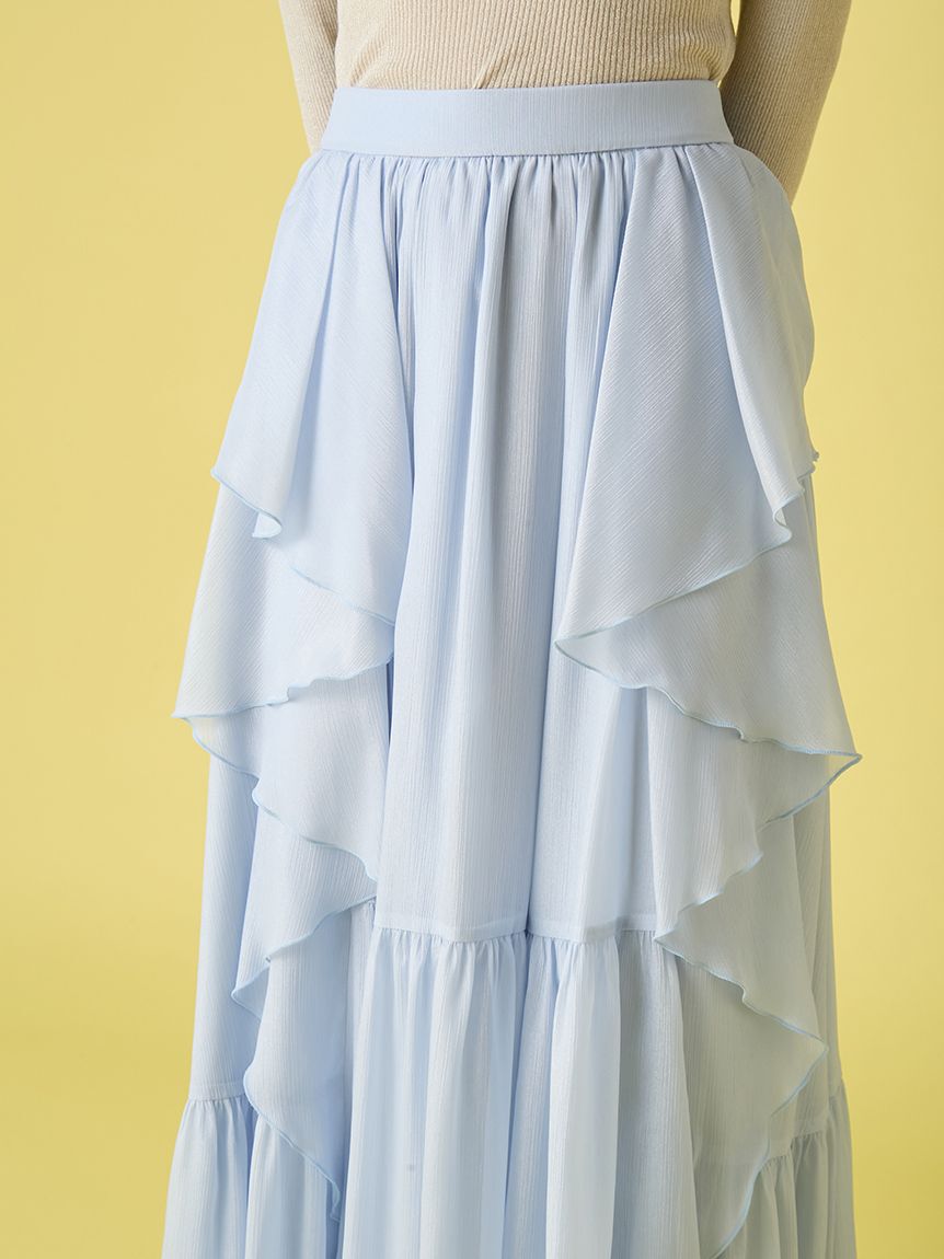 LILY BROWN「シアーカスケードボリュームスカート」|スカート|