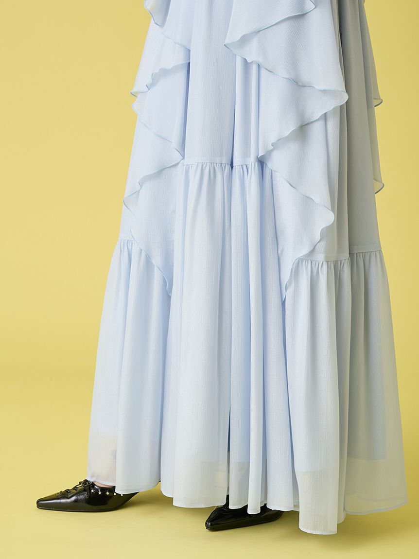 LILY BROWN「シアーカスケードボリュームスカート」|スカート|