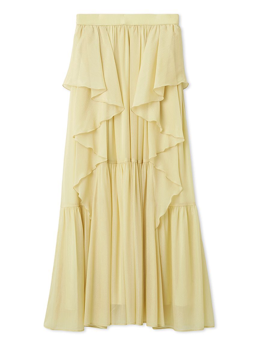 LILY BROWN「シアーカスケードボリュームスカート」|スカート|YEL