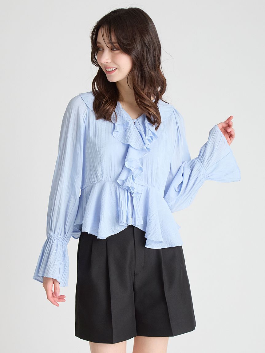 CELFORD「フリルペプラムブラウス」|シャツ・ブラウス|