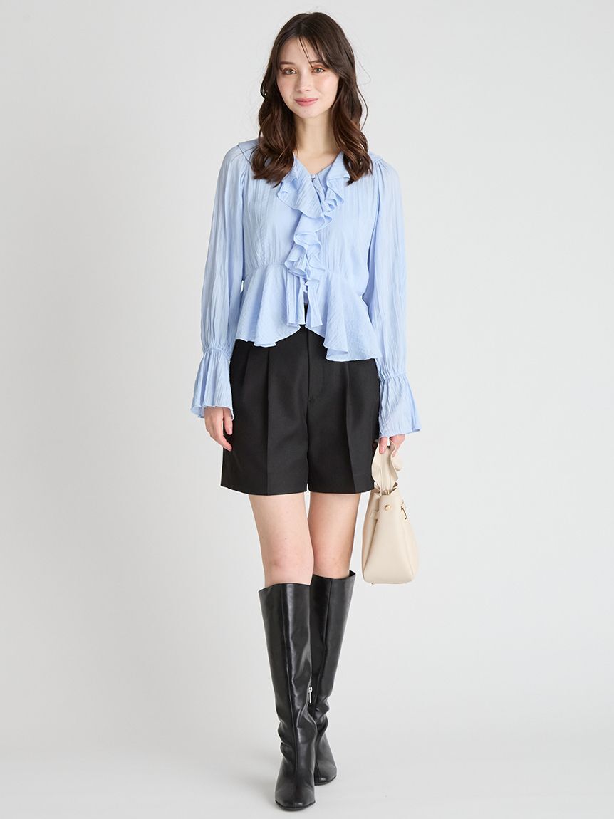 CELFORD「フリルペプラムブラウス」|シャツ・ブラウス|