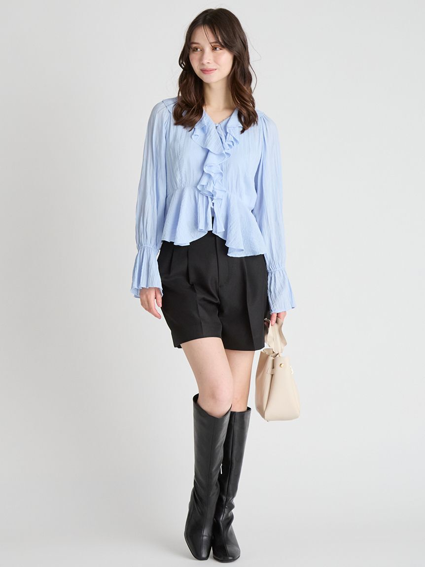 CELFORD「フリルペプラムブラウス」|シャツ・ブラウス|