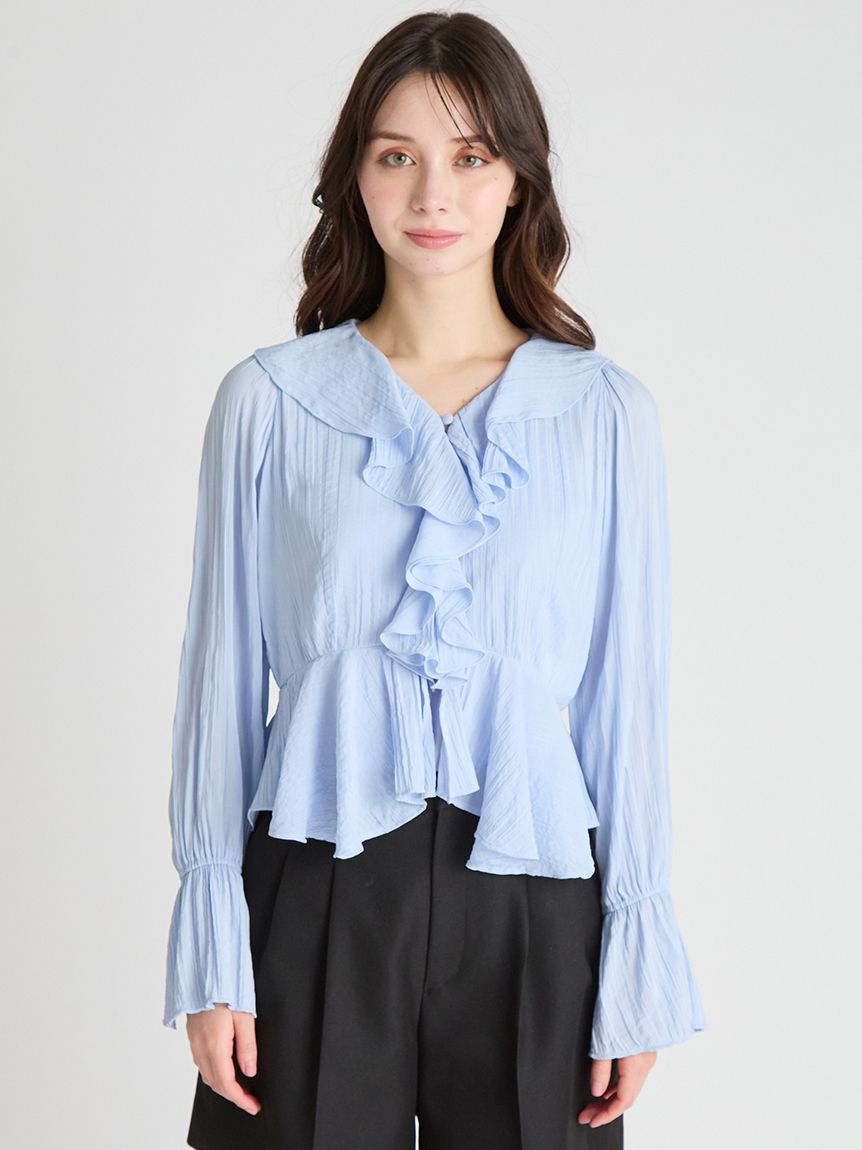 CELFORD「フリルペプラムブラウス」|シャツ・ブラウス|