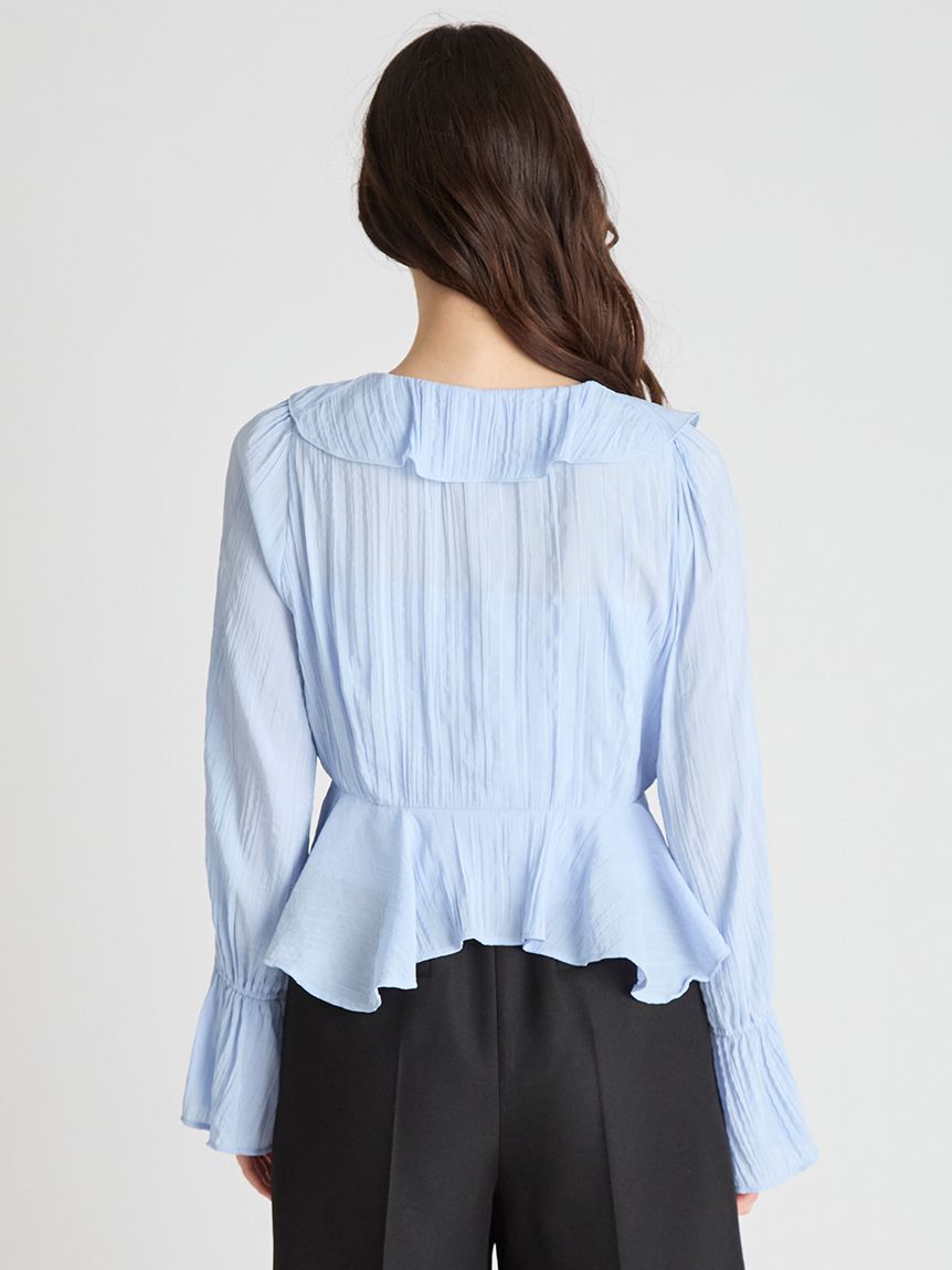 CELFORD「フリルペプラムブラウス」|シャツ・ブラウス|