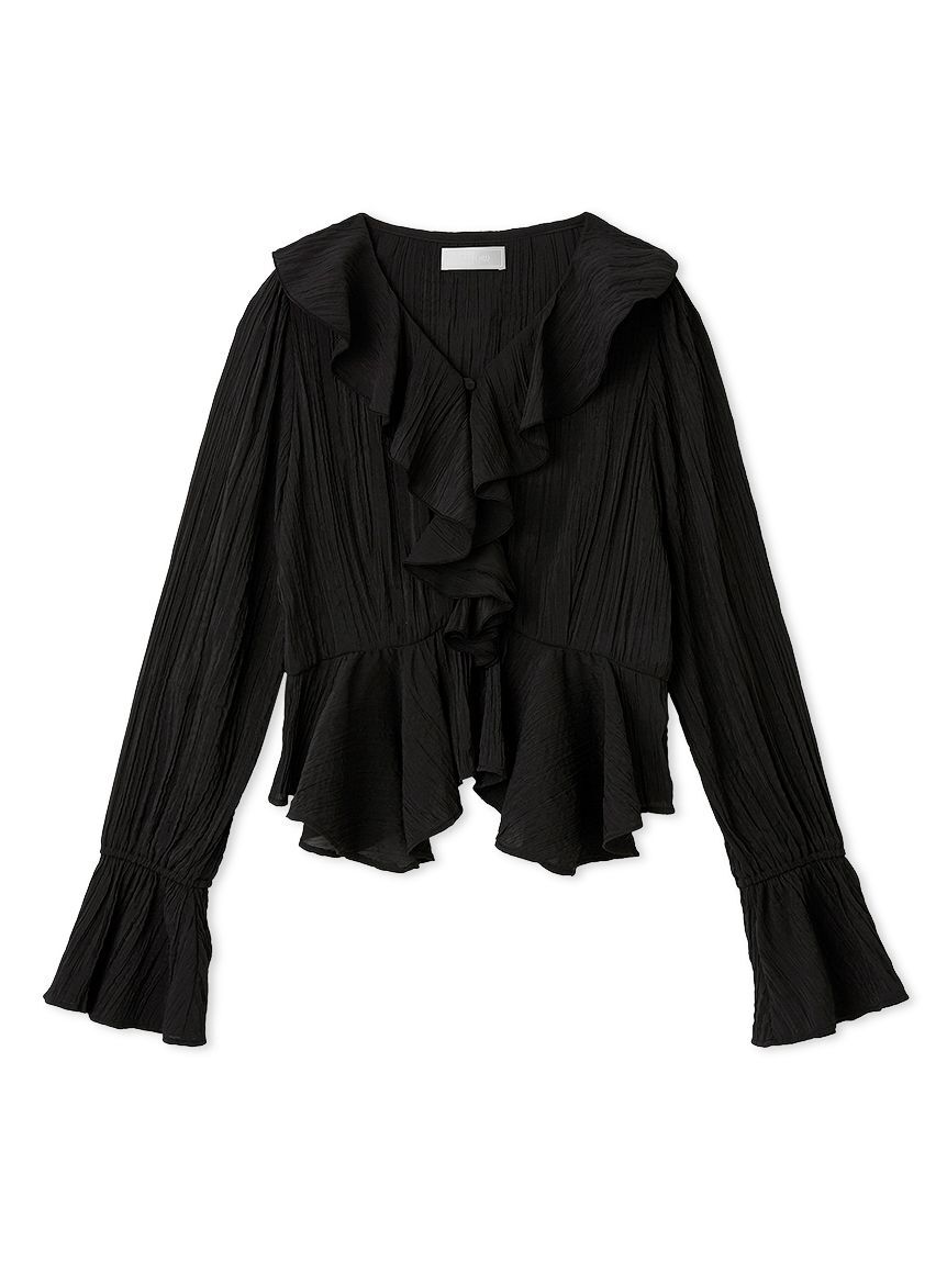 CELFORD「フリルペプラムブラウス」|シャツ・ブラウス|BLK