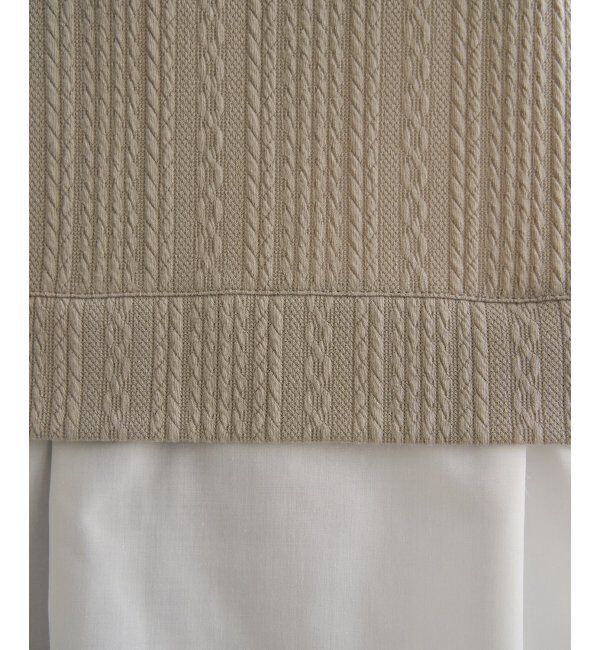 ikka「ケーブル柄レイヤードプルオーバー」|その他|