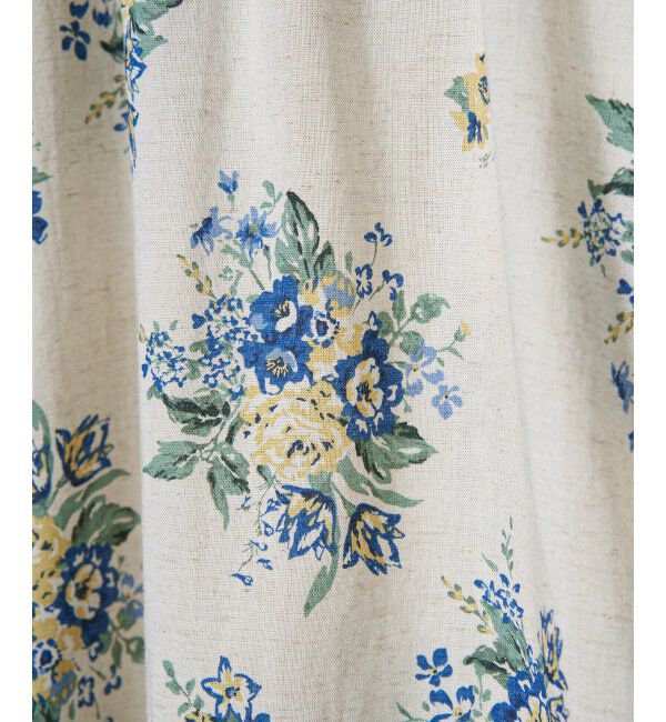 Lbc with Life「リネン混ブーケプリントパフスリーブ」|シャツ・ブラウス|