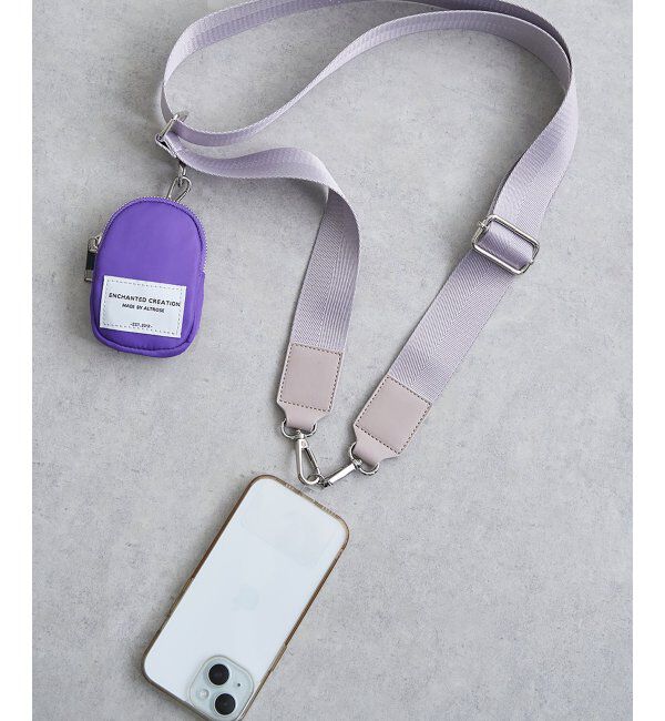 VENCE share style「ポーチ付きベルトストラップ」|その他|パープル