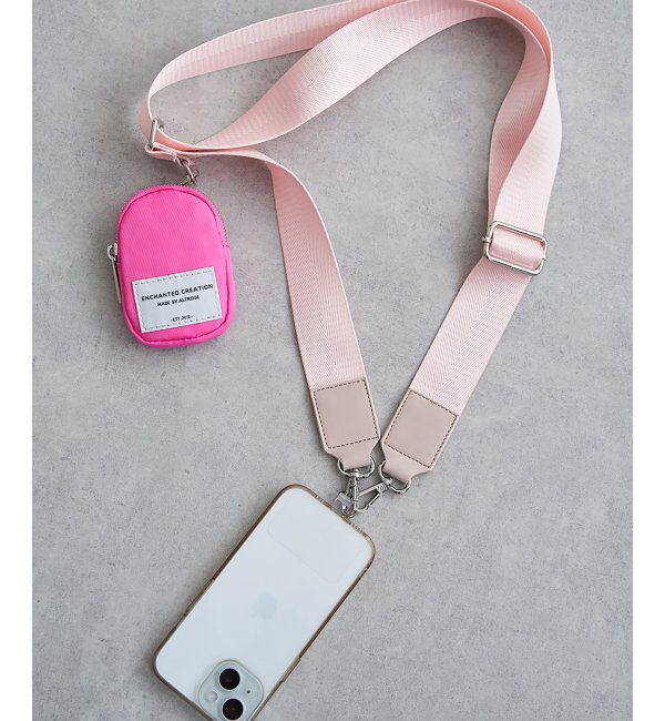 VENCE share style「ポーチ付きベルトストラップ」|その他|ピンク