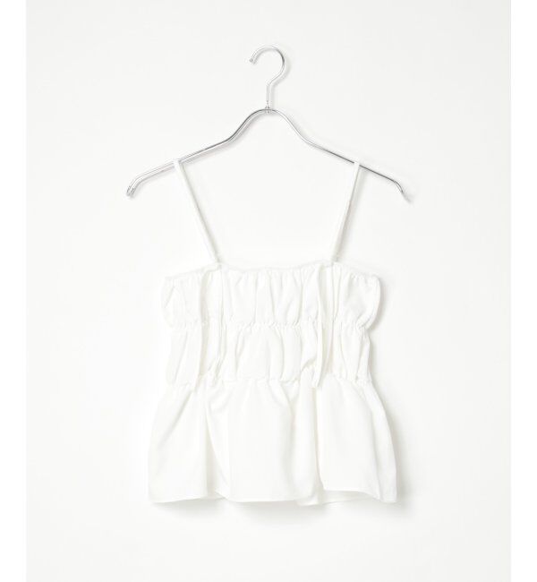 VENCE share style「リボンギャザーキャミソール」|タンクトップ|
