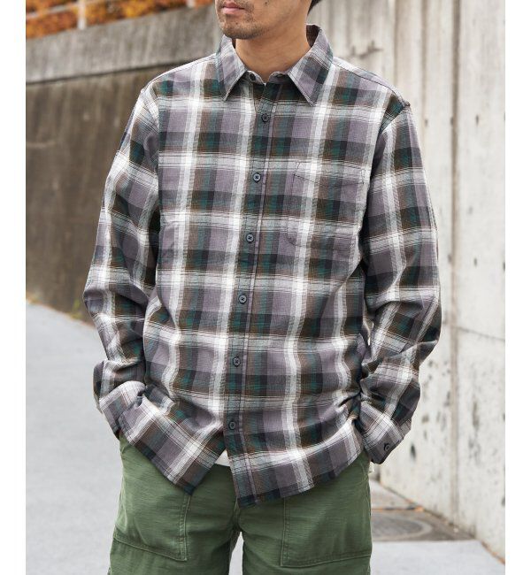 VENCE share style「U.S COTTON チェックシャツ」|シャツ・ブラウス|カーキ