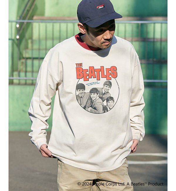 VENCE share style「THE BEATLES ザ ビートルズ サークルフォトロンＴ」|Tシャツ・カットソー|レッド