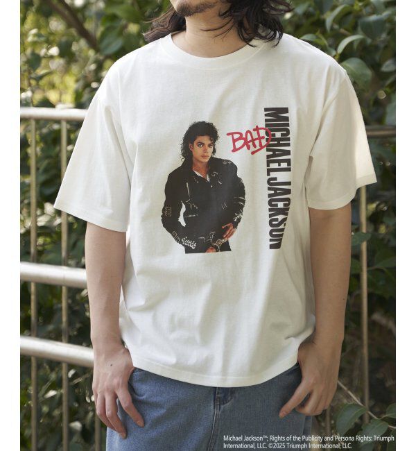 VENCE share style「Michael Jackson マイケル・ジャクソン BADプリントTee」|Tシャツ・カットソー|