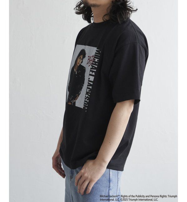 VENCE share style「Michael Jackson マイケル・ジャクソン BADプリントTee」|Tシャツ・カットソー|ブラック
