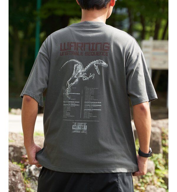 VENCE share style「JURASSIC PARK ジュラシック・パーク プリントTシャツ」|Tシャツ・カットソー|ダークグレー
