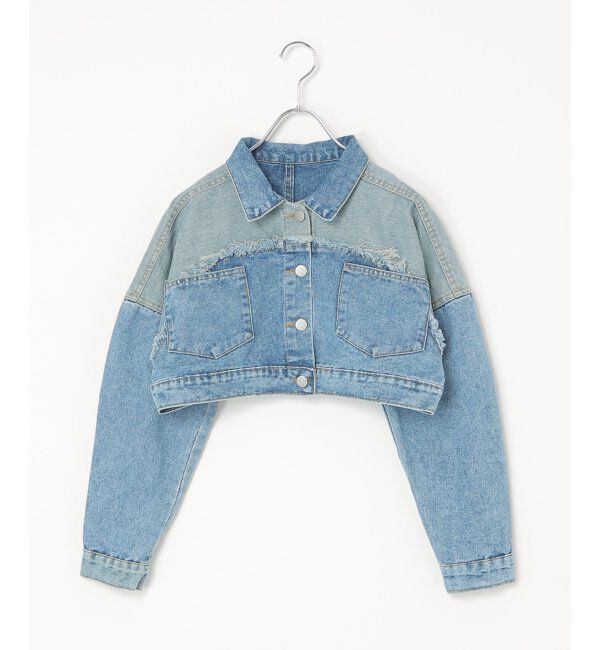 VENCE share style「クロップド丈Gジャン」|ブルゾン・スタジャン|