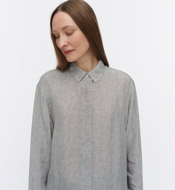 Marimekko「Runsas Piirto Unikko シャツ」|シャツ・ブラウス|