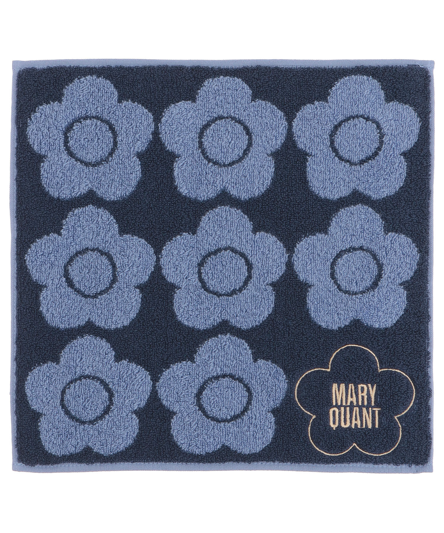 MARY QUANT「デイジーラインアップ ミニタオル」|タオル|ネイビー
