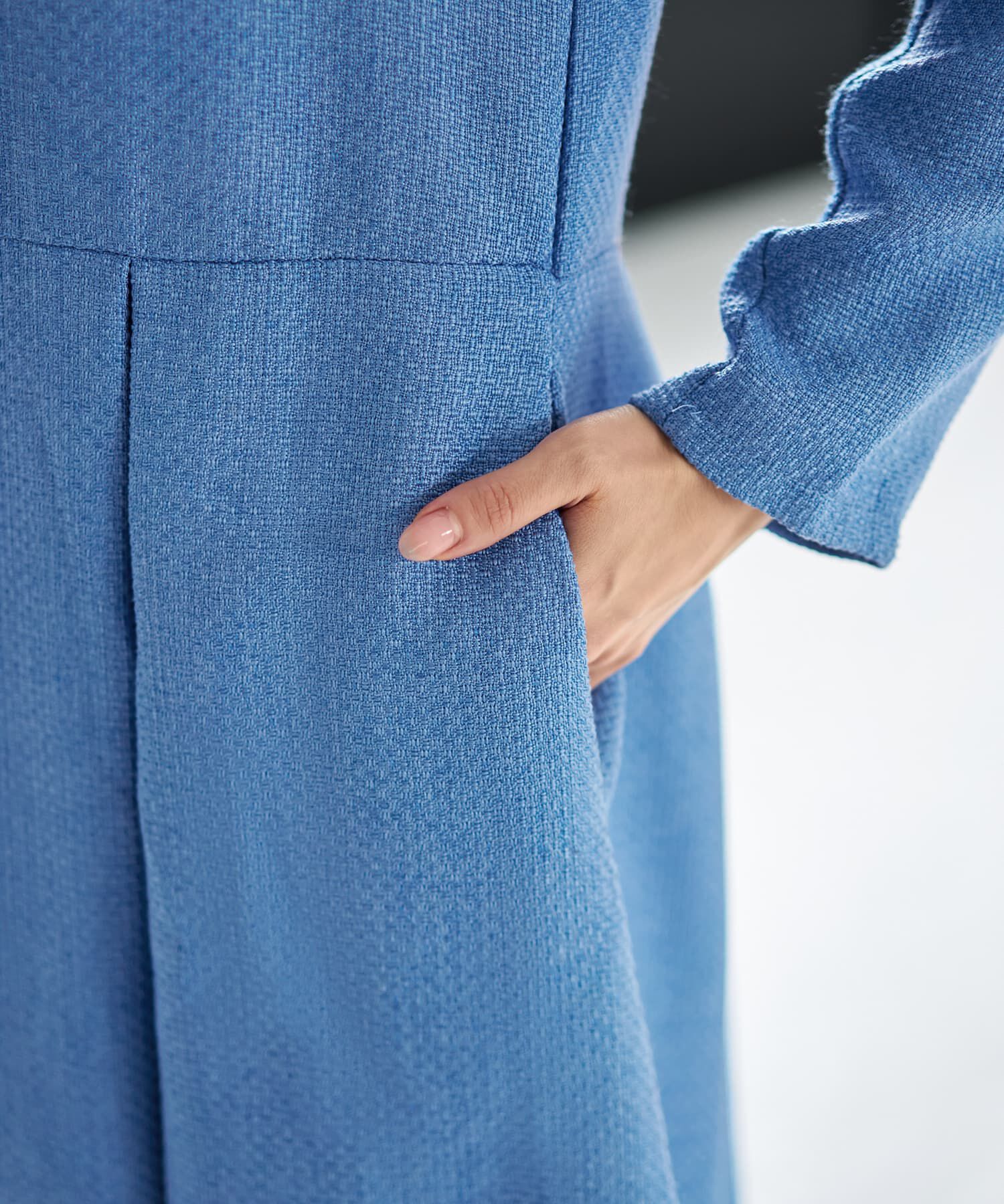 STYLE DELI「凹凸織り生地タックワンピース」|ワンピース|