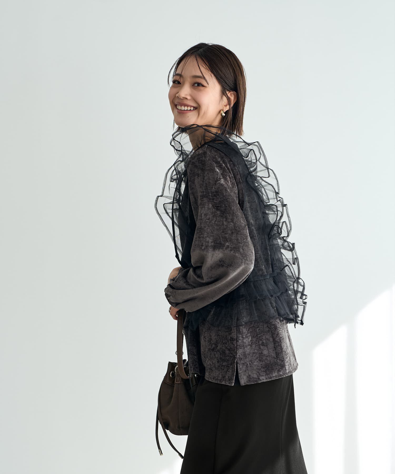 STYLE DELI「チュールフリルベスト」|ベスト・ジレ|