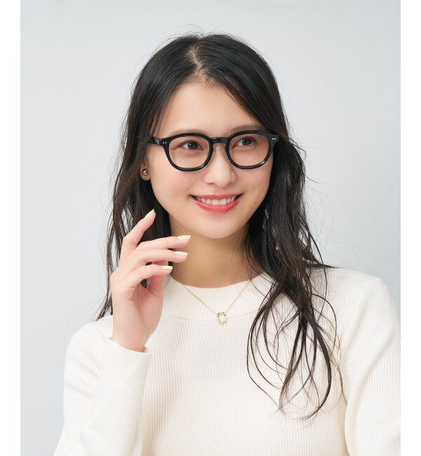  「ウェリントン型 メガネ | 小さめサイズ 眼鏡 伊達めがね 度付き 度なし Zoff｜CLASSIC レンズ交換券付」|メガネ|ブラック