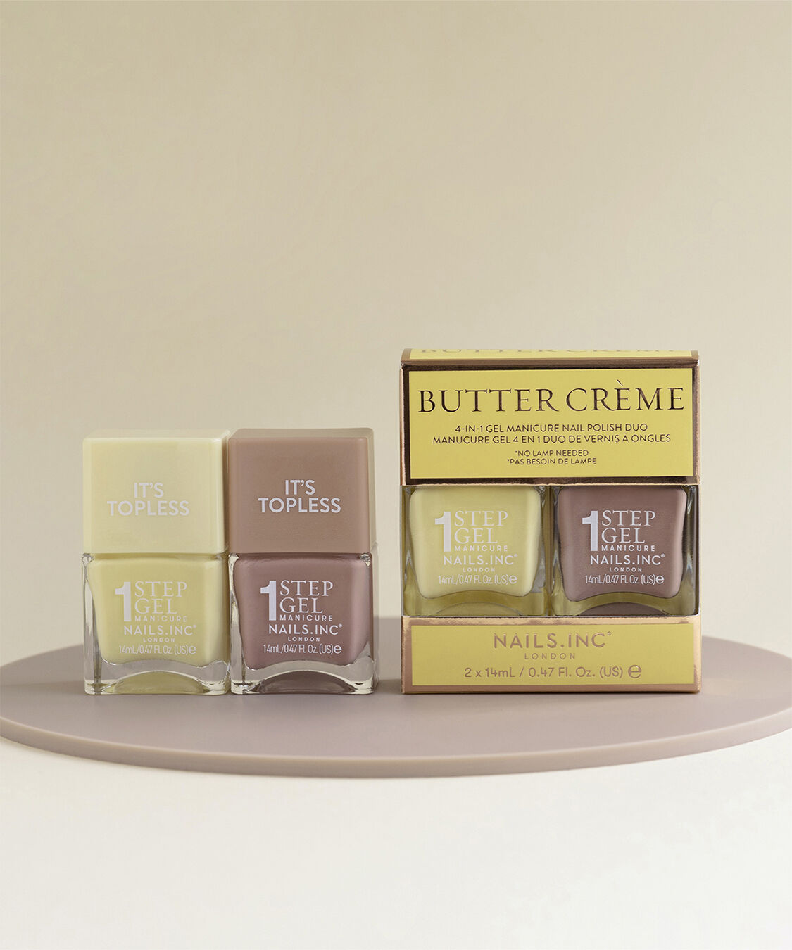 NAILS INC「1 STEP MANICURE Butter Creme Duo」|ネイルカラー|