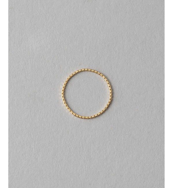 ete「[レイヤード] K10YG ベネチアンチェーン リング」|リング|