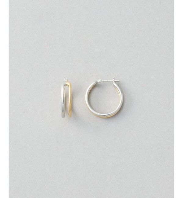 Jouete「[ラップピアス] ダブルフープ コンビカラー」|ピアス|シルバー系その他