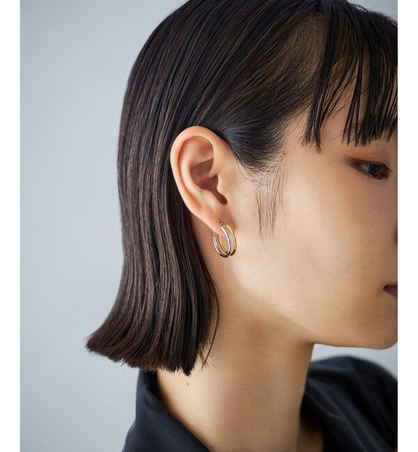 Jouete「[ラップピアス] ダブルフープ コンビカラー」|ピアス|