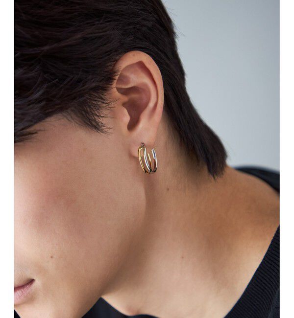 Jouete「[ラップピアス] ダブルフープ コンビカラー」|ピアス|