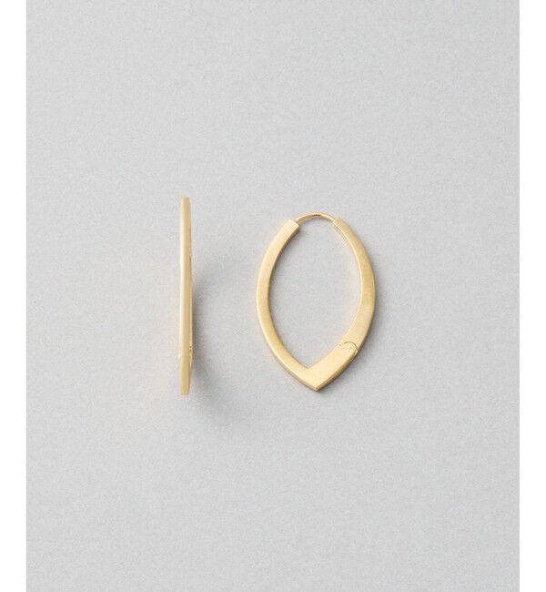 Jouete「[スナップピアス] リーフ」|ピアス|イエローゴールド