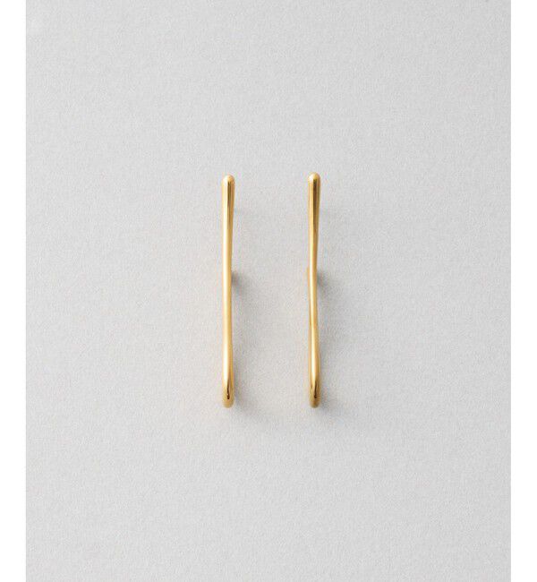 Jouete「ピアス カーヴィー」|ピアス|ブラウン