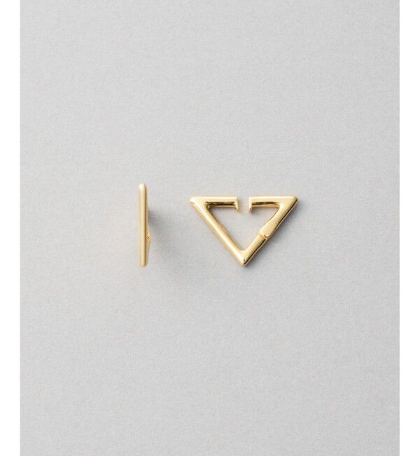 Jouete「[スナップイヤリング] トライアングル」|イヤリング|イエローゴールド