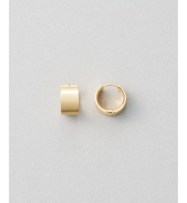 Jouete「[スナップピアス] プレート」|ピアス|イエローゴールド