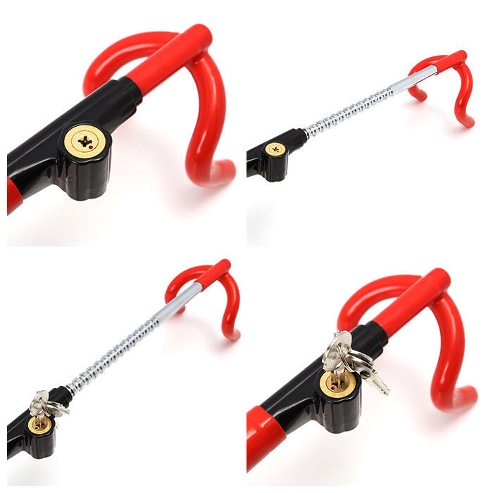 BACKYARD FAMILY「ハンドルロック 車 通販 盗難防止 車両盗難 対策 ダブル ダブルロック式 がっちり ロック」|その他|