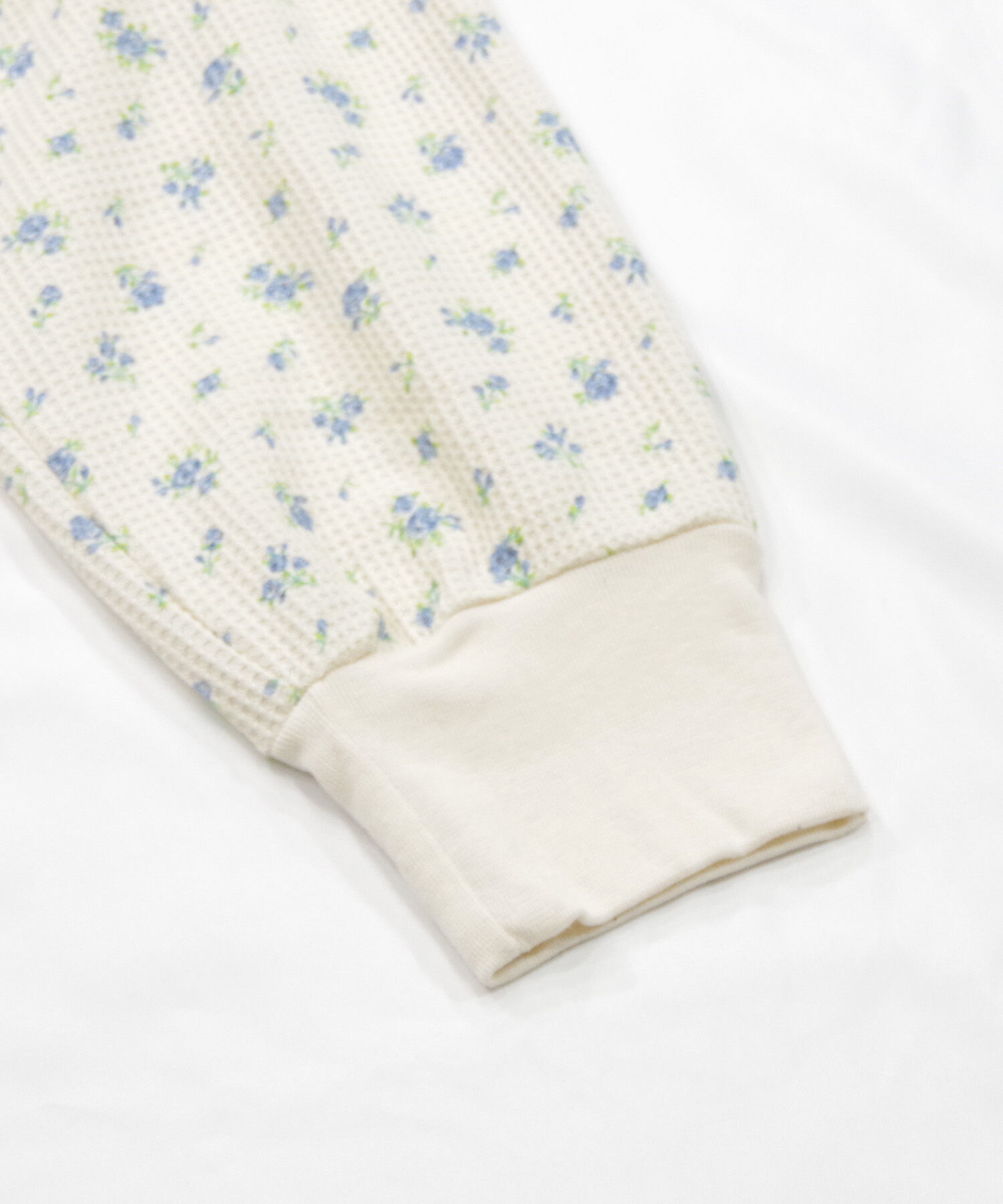 BACKYARD FAMILY「ワッフル 生地 セットアップ 通販 JEMORGAN サーマル JD570-59S 花柄 かわいい」|ルームウェア|