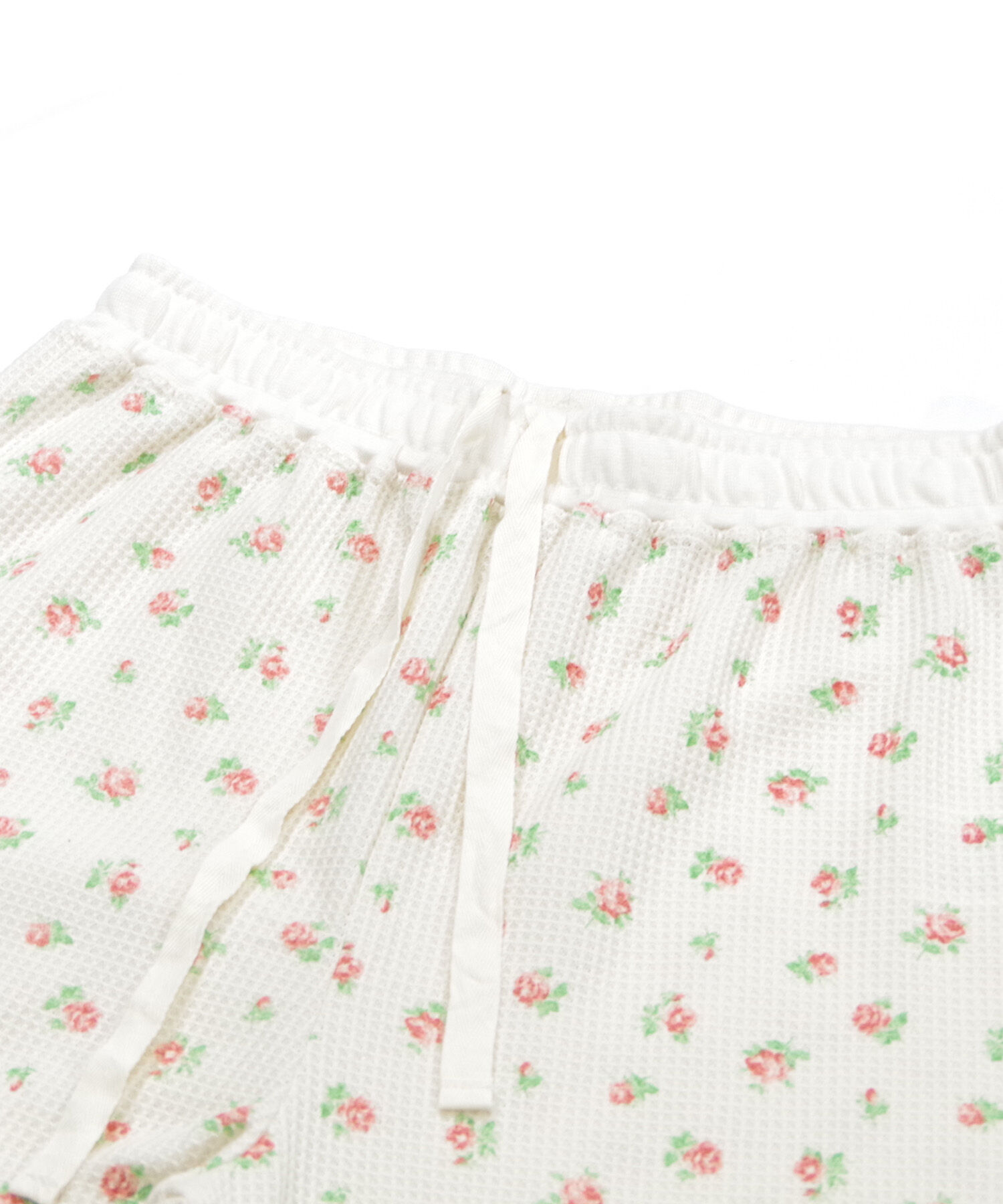 BACKYARD FAMILY「ワッフル 生地 セットアップ 通販 JEMORGAN サーマル JD570-59S 花柄 かわいい」|ルームウェア|