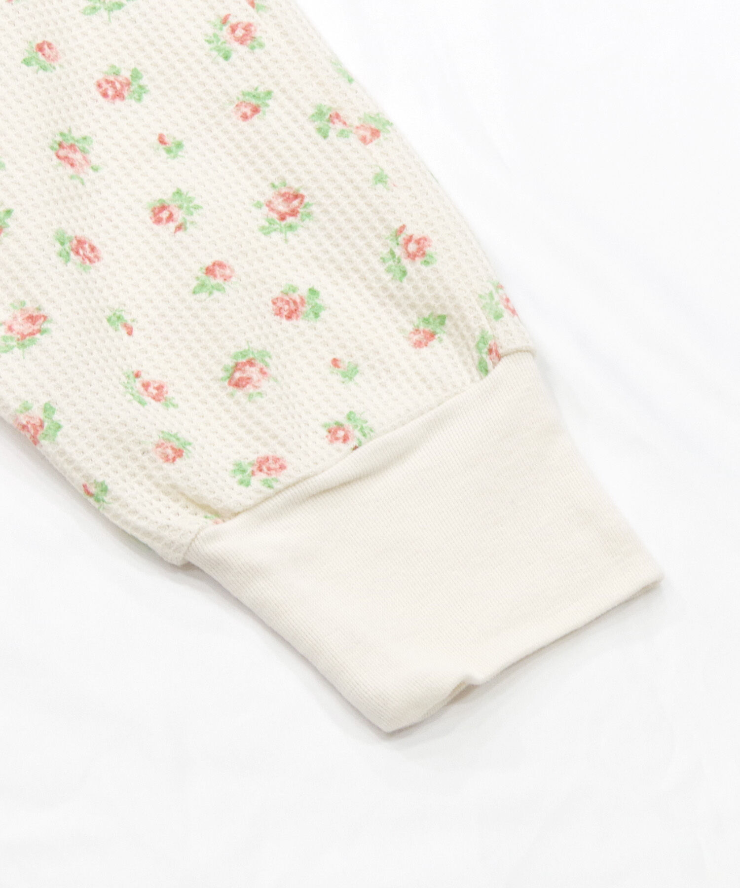 BACKYARD FAMILY「ワッフル 生地 セットアップ 通販 JEMORGAN サーマル JD570-59S 花柄 かわいい」|ルームウェア|